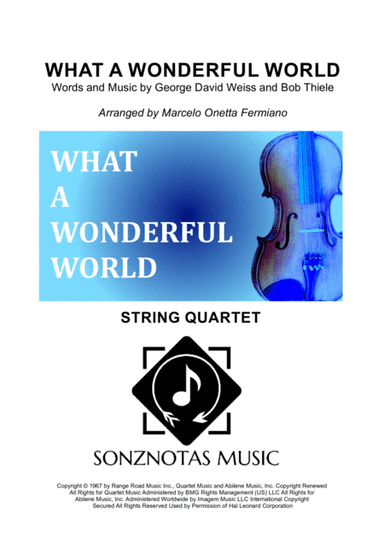 What A Wonderful World (arr. Marcelo Onetta Fermiano)