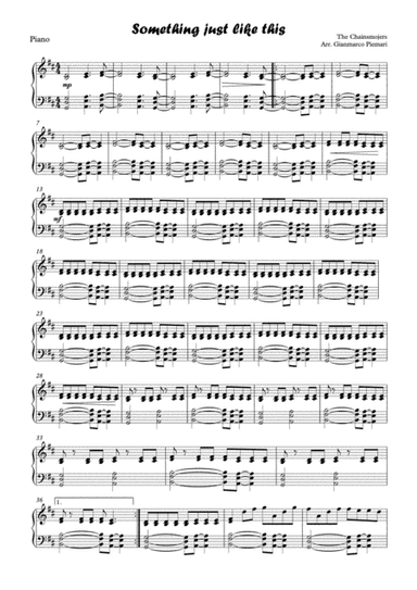 Something Just Like This (arr. Gianmarco Piemari)