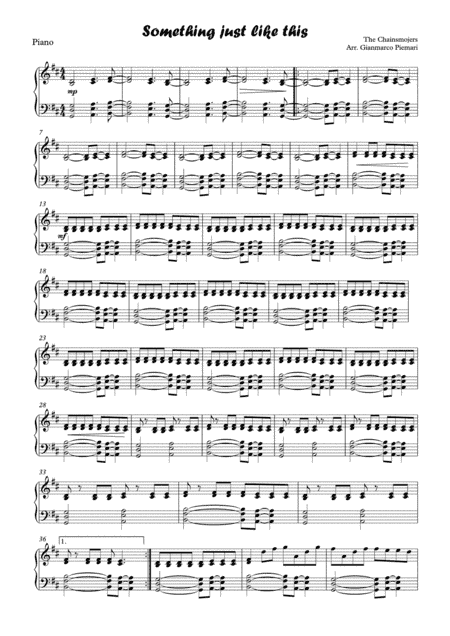 Something Just Like This (arr. Gianmarco Piemari)