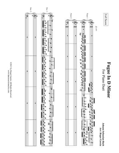 Fugue In D Minor (arr. Roger Garcia)