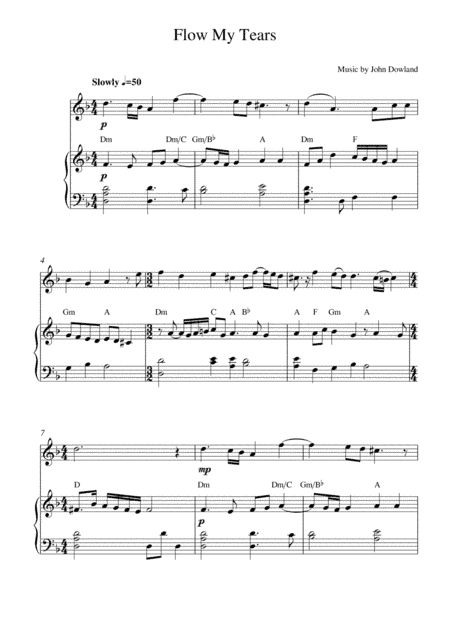 Flow My Tears (arr. Kaiserin Rebecca)
