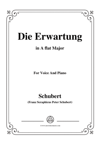 Schubert-Die Erwartung,Op.116,in A flat Major,for Voice&Piano (arr. MSM)
