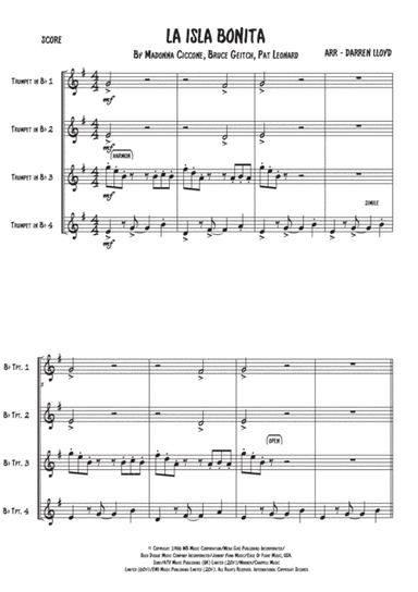La Isla Bonita (arr. Darren Lloyd)