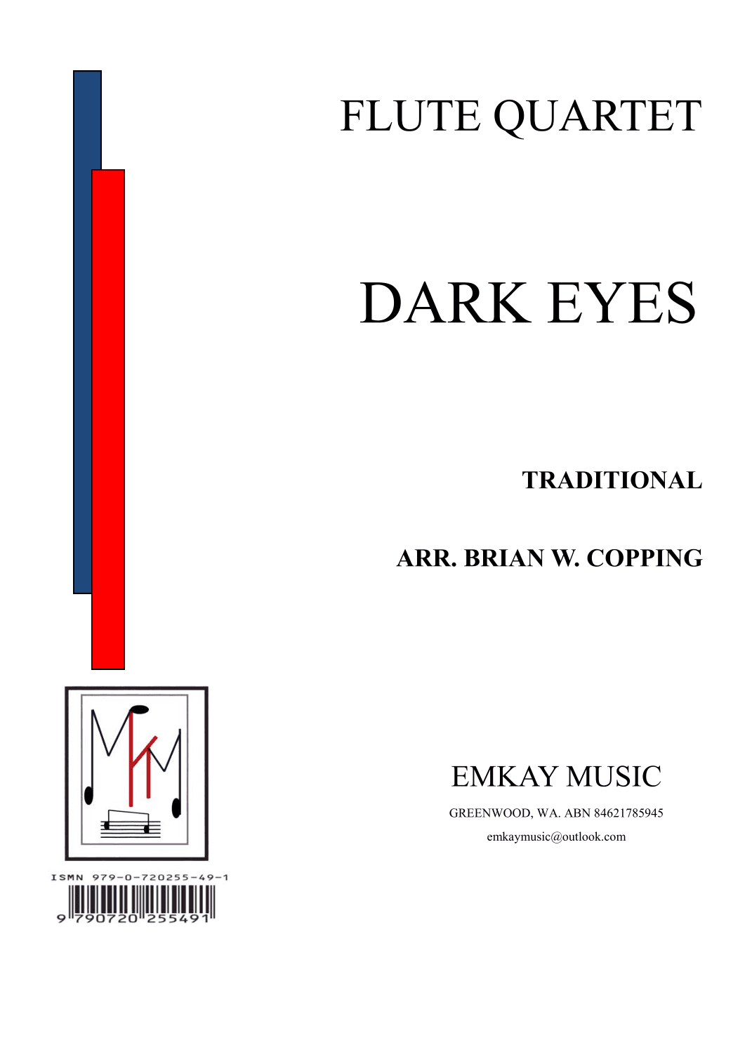 DARK EYES – FLUTE QUARTET (arr. BRIAN W. COPPING)