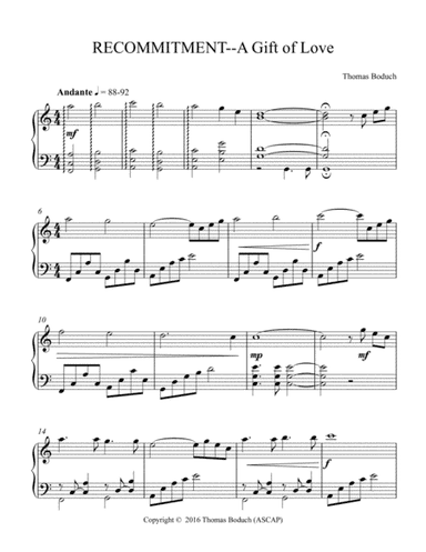 RECOMMITMENT--A Gift of Love