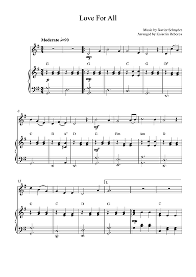 Love For All (arr. Kaiserin Rebecca)