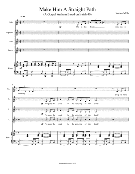 Make Him A Straight Path