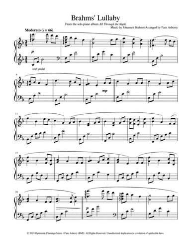 Brahms' Lullaby (arr. Pam Asberry)