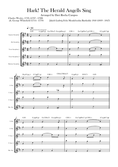 Hark! The Herald Angells Sing (arr. Davi Rocha Campos)
