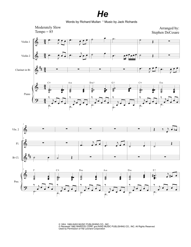 He (arr. Stephen DeCesare)