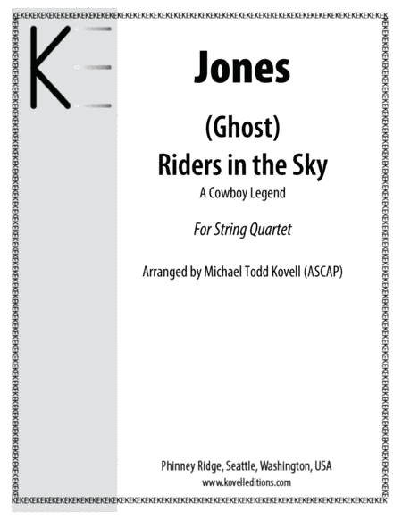 (ghost) Riders In The Sky (a Cowboy Legend) (arr. Michael Todd Kovell)