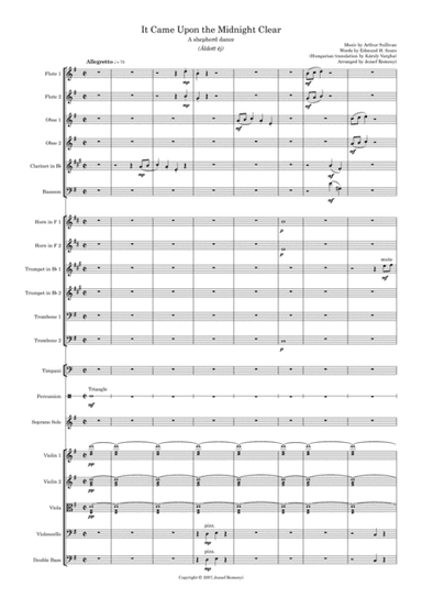 It Came Upon the Midnight Clear - A3/A4 version (arr. Jozsef Remenyi)