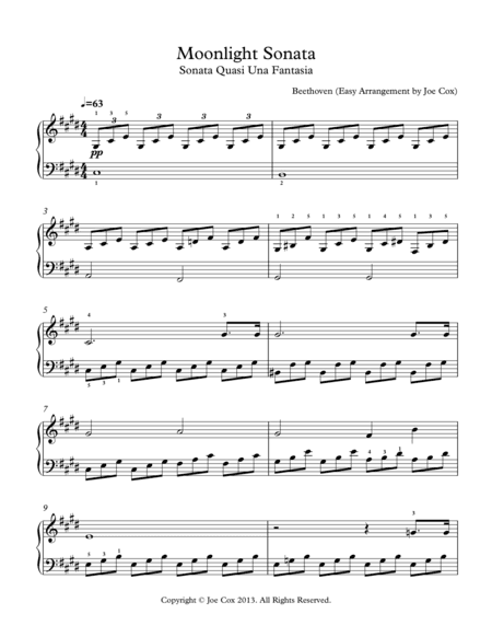Moonlight Sonata (arr. Joe Cox)