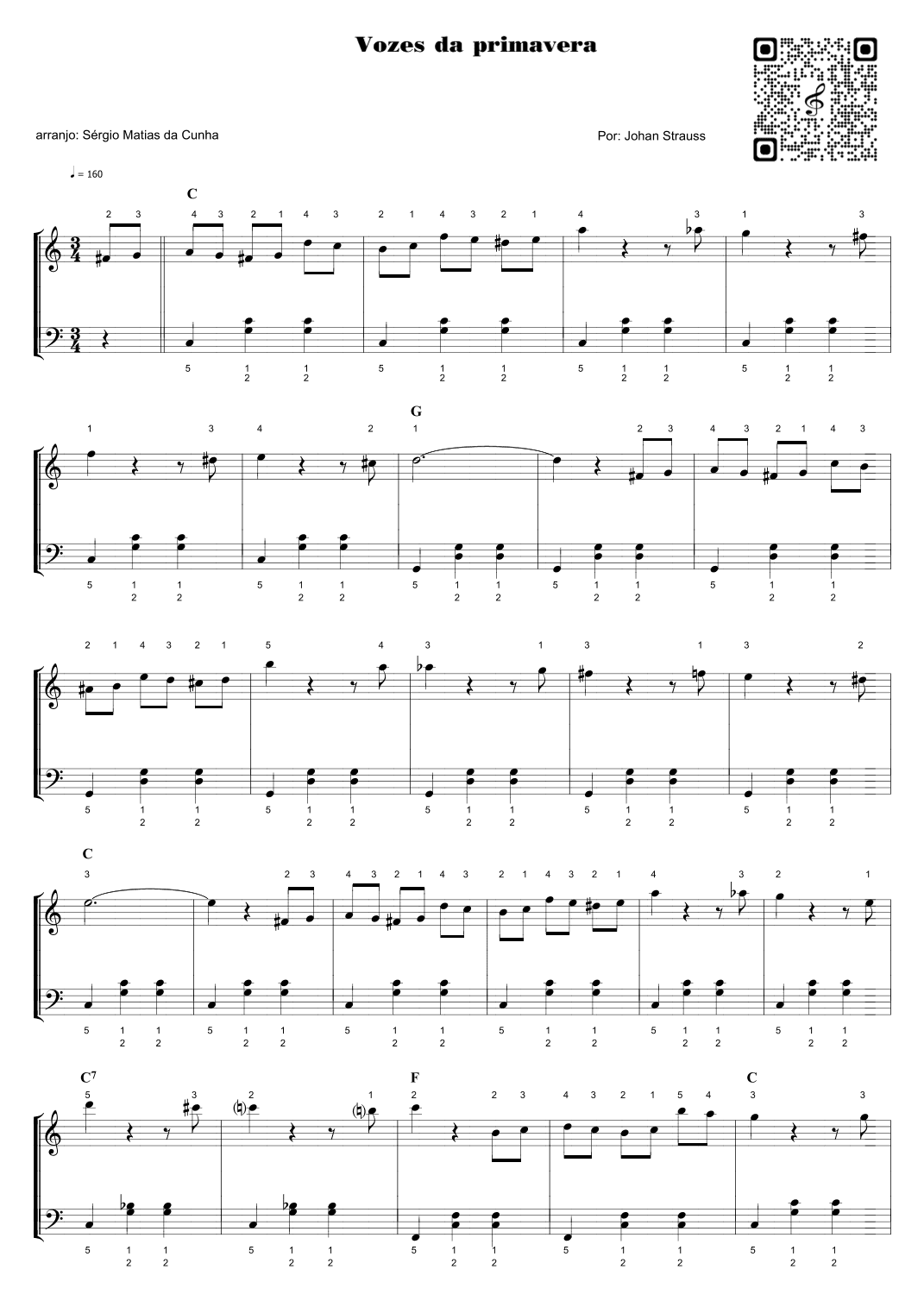 Vozes da primavera (arr. Sérgio Matias da Cunha)