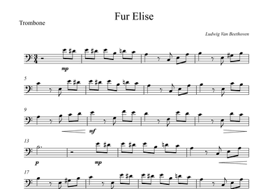 Fur Elise - Beethoven (arr. Wesley S. SIlva)
