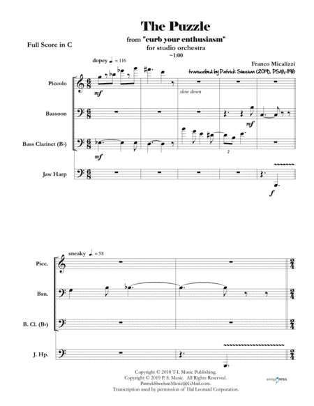 Bang Bang (my Baby Shot Me Down) (arr. Patrick Sheehan)