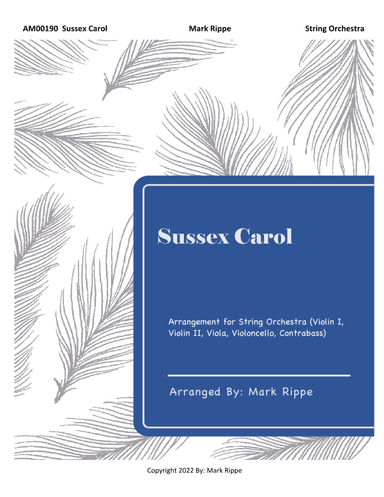 Sussex Carol (AM00190) (arr. Mark Rippe)