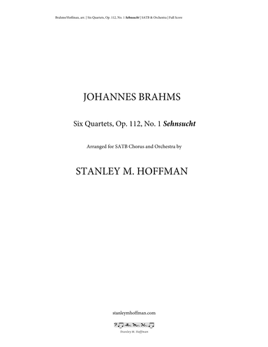 Six Quartets: 1. Sehnsucht (arr. Stanley M Hoffman)