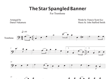The Star Spangled Banner (For Trombone) (arr. Daniel Nakamura)
