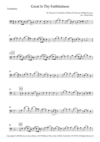 Great Is Thy Faithfulness (arr. Fabio Britto)