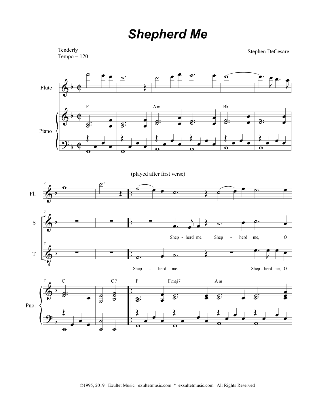 Shepherd Me (Duet for Soprano and Tenor solo)