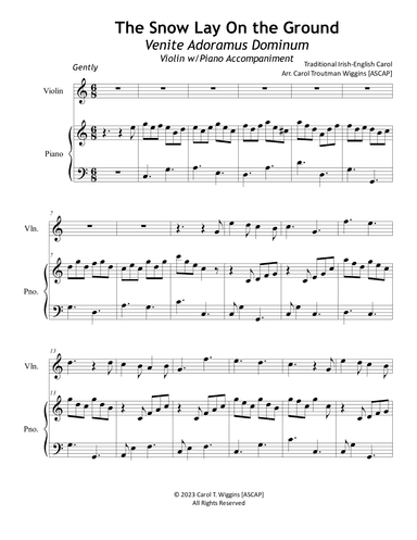 The Snow Lay On the Ground (Venite Adoramus Dominum) (arr. Carol Troutman Wiggins)