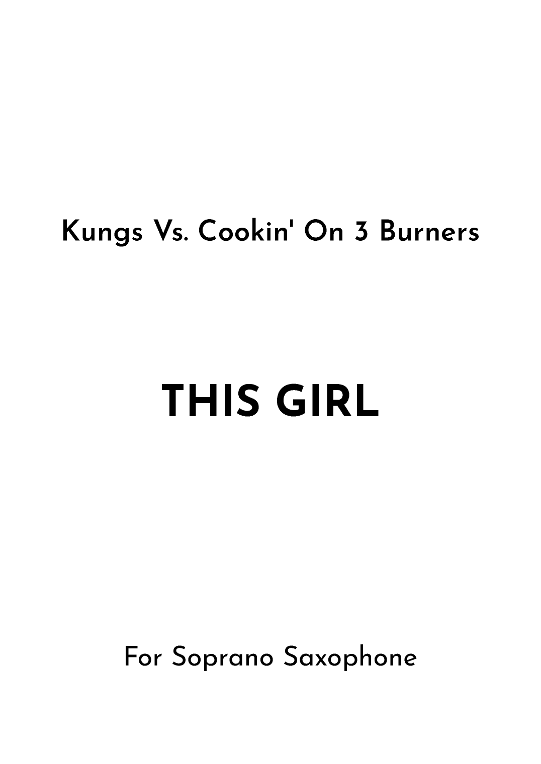This Girl (arr. Jireh J.)