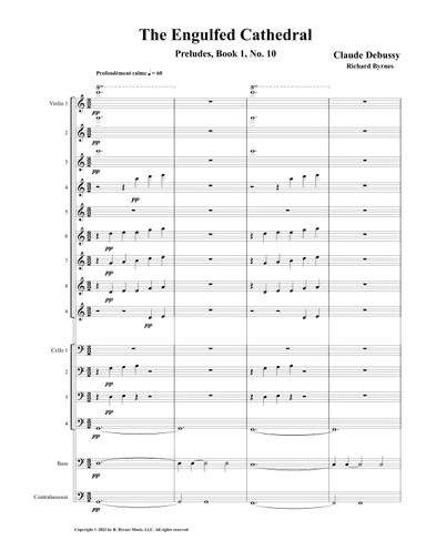 The Engulfed Cathedral (String Orchestra + Contrabassoon) (arr. Richard Byrnes)