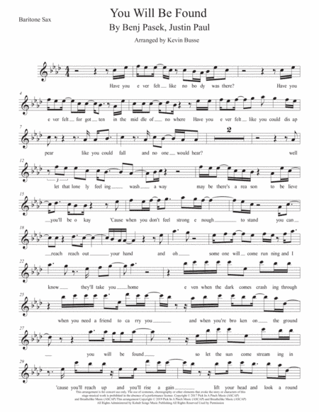 You Will Be Found (arr. Kevin Busse)