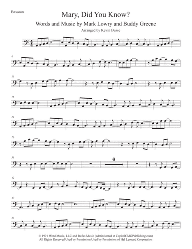 Mary, Did You Know? (arr. Kevin Busse)