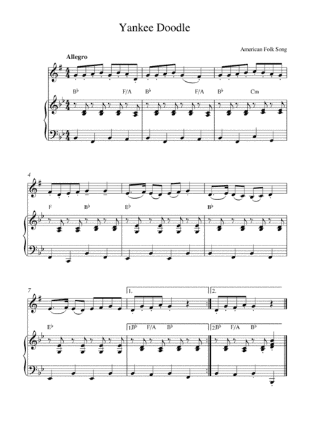 Yankee Doodle (arr. Kaiserin Rebecca)