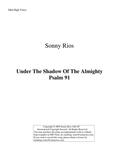 UNDER THE SHADOW OF THE ALMIGHTY
