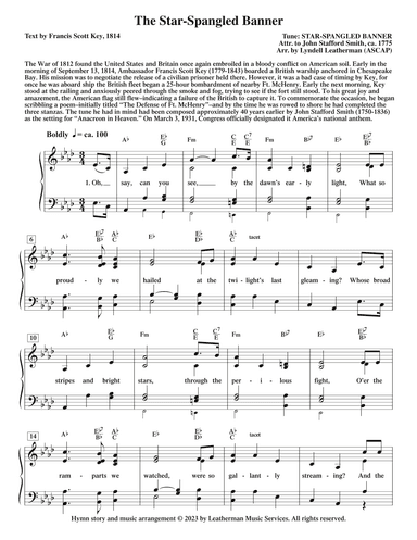 The Star-Spangled Banner (arr. Lyndell Leatherman)