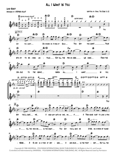 All I Want Is You (arr. Stephen Bulat)