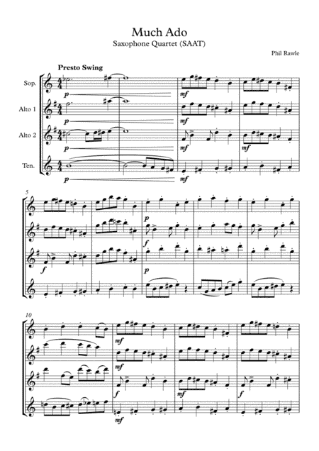 Much Ado - Sax Quartet (SAAT)