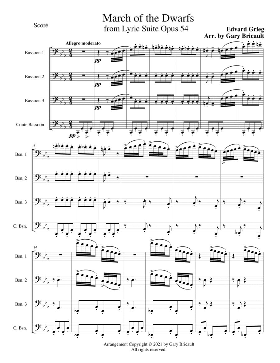 March of the Drawfs (arr. Gary Bricault)