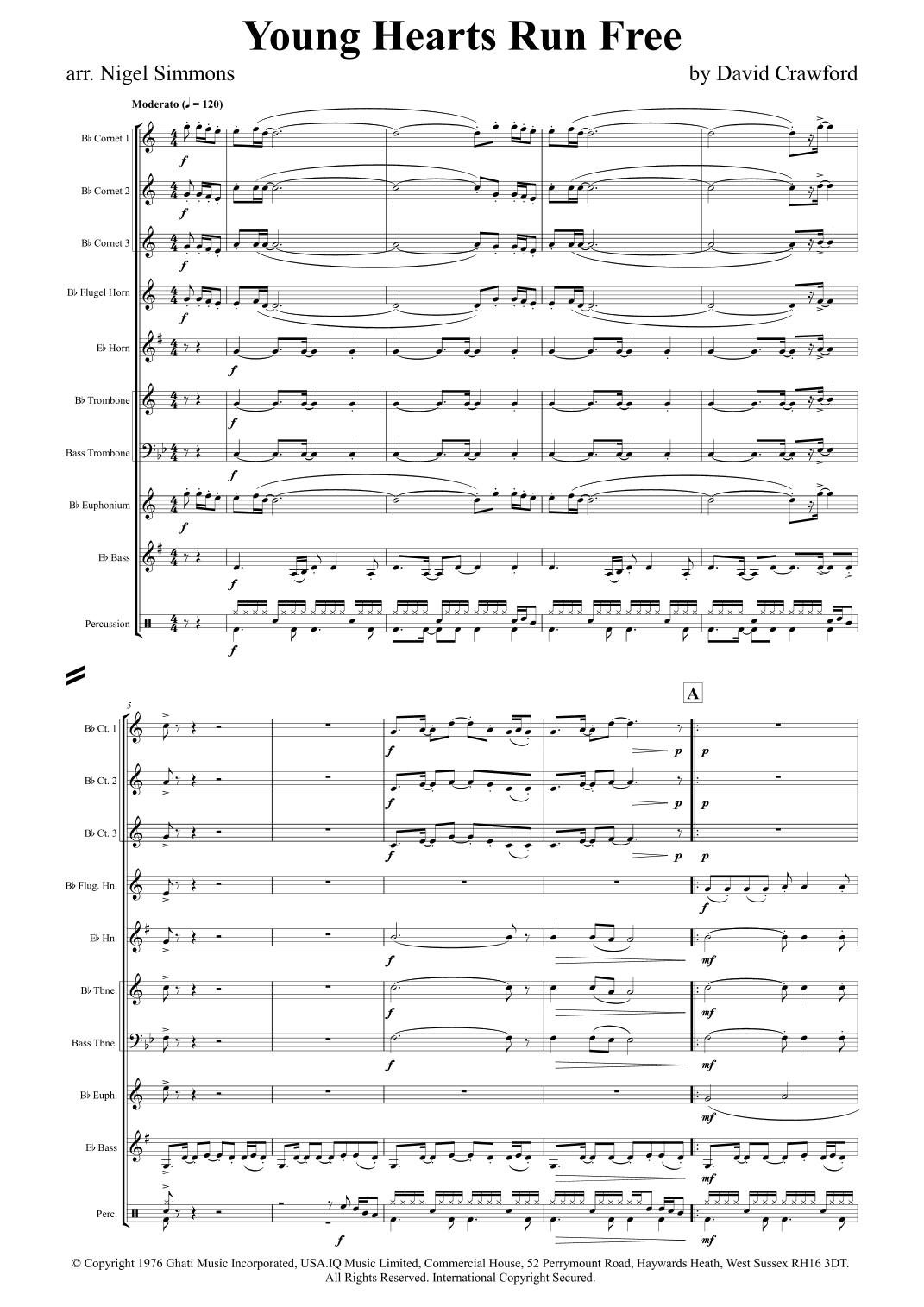 Young Hearts Run Free (arr. Nigel Simmons)