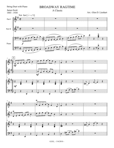 Broadway Ragtime - A Classic (arr. Glen D. Lienhart)