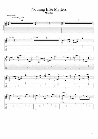 Nothing Else Matters (arr. Hugo Neves)