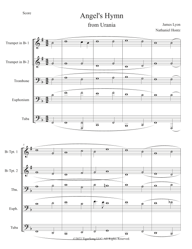 Angel's Hymn (Early American Christmas Carol) (arr. Nathaniel Hontz)