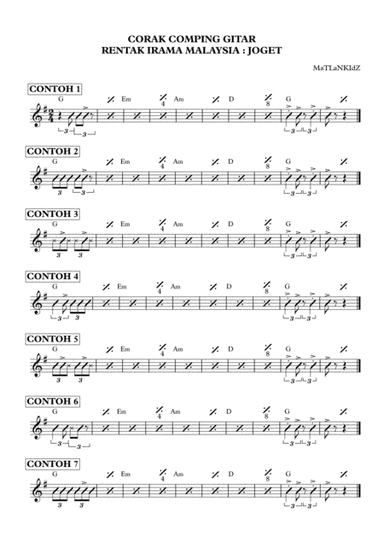 Corak Comping Gitar Rentak Joget