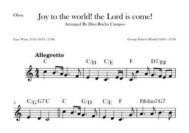 Joy to the world! the Lord is come! (arr. Davi Rocha Campos)