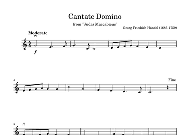 Cantate Domino in C (arr. Diego Marques)