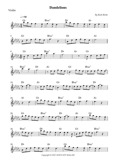 Dandelions (arr. Wesley S. SIlva)