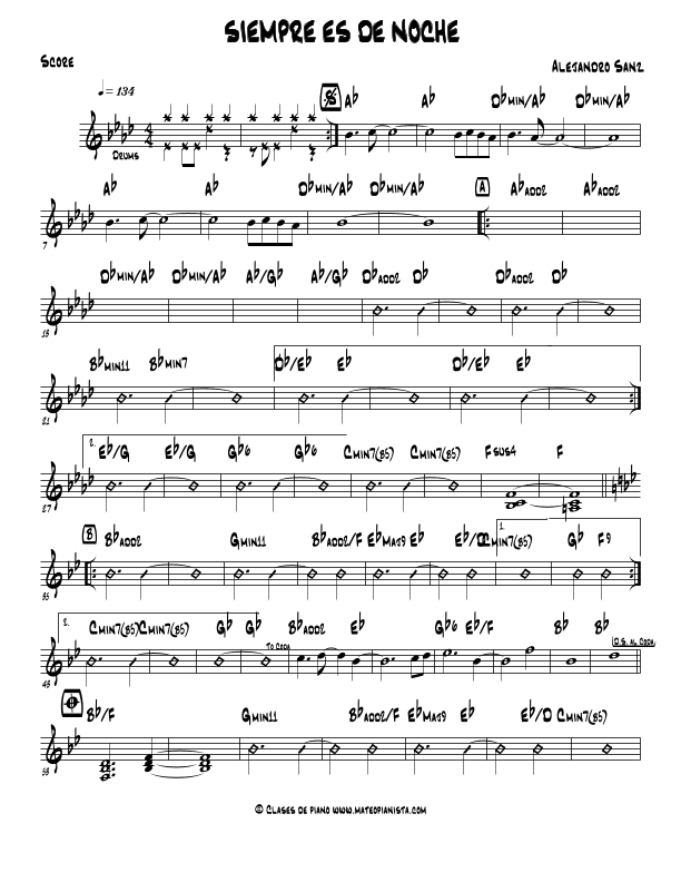 Siempre Es De Noche (arr. Mateo Aguilar)