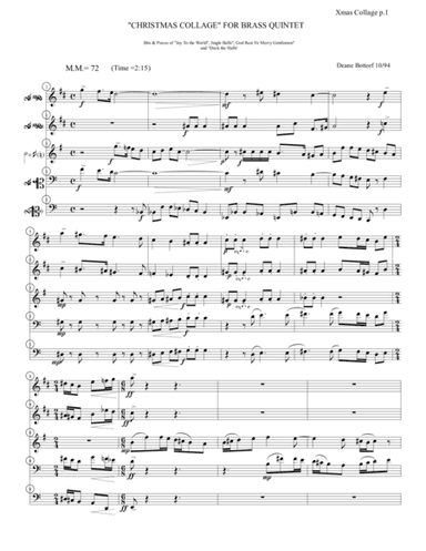 Christmas Collage (arr. Deane Bottorf)