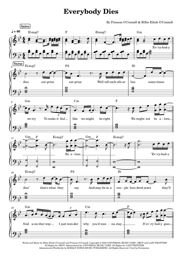 Everybody Dies (arr. Anacrusa)