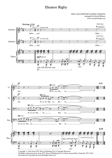 Eleanor Rigby (arr. Simon Walters)