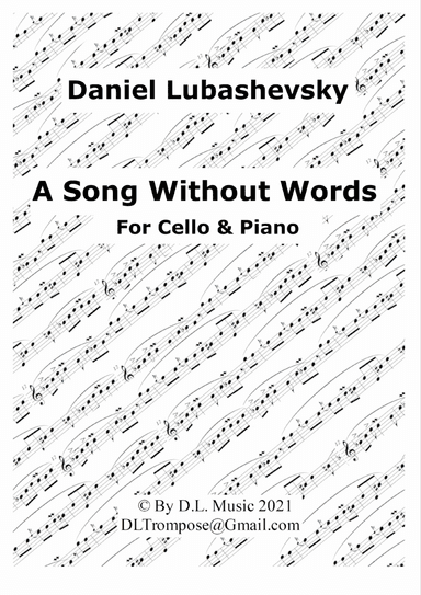 A Song Without Words for Cello and Piano