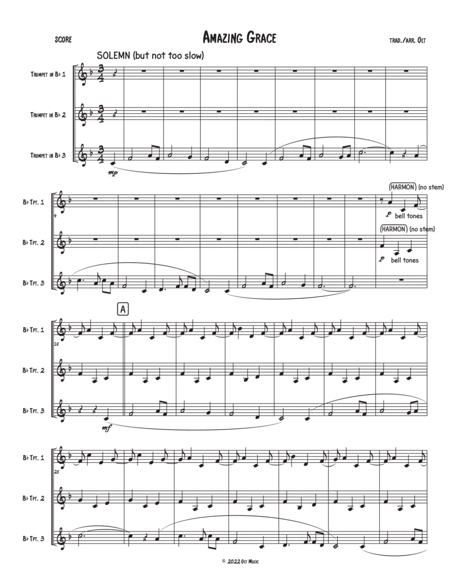 Amazing Grace (arr. Tim Olt)